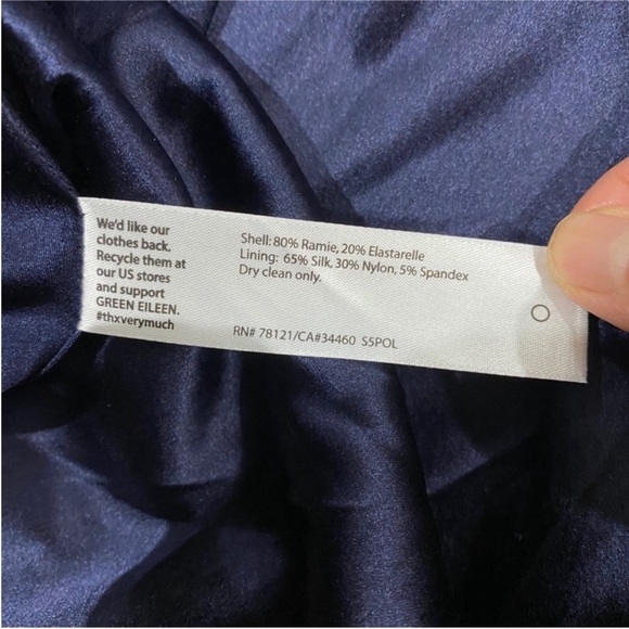 Eileen Fisher high collar flare hem jacket NWT - Picture 10 of 13